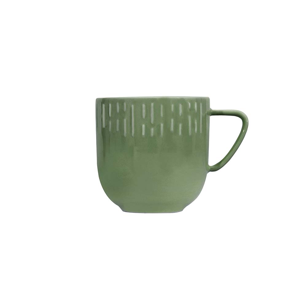 Aida - Confetti - Krus m/relief porcelæn 35 cl Oliven